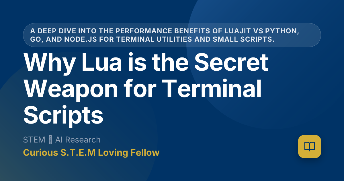 Why Lua is the Secret Weapon for Terminal Scripts